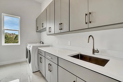 Laundry area side view
